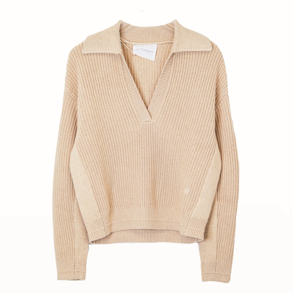 Maria McManus Split Sleeve Johnny Cashmere & Organic Cotton Sweater Size S